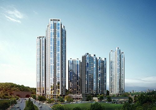 금호동 쌍용 라비체 주간 투시도